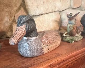Vintage HandCarved Wooden Duck Decoy