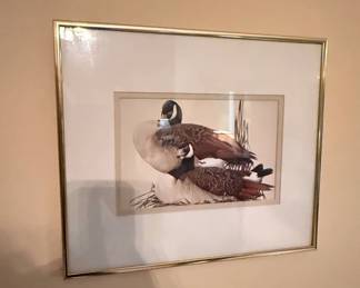 Art LaMay Signed Canada Geese Print