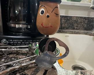 Vintage Johnny Guitar Magnetic Bottle Opener Figurine