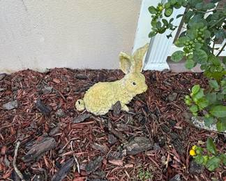 Cast Stone Garden Rabbit Statue