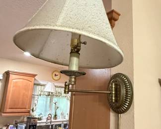 Vintage Brass SwingArm Wall Sconce