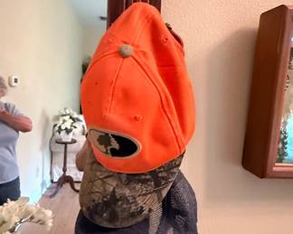 Mossy Oak Blaze Orange Hunting Cap