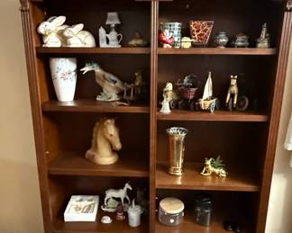 Traditional Wooden Open Bookcase
