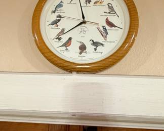 National Audubon Society Singing Bird Wall Clock