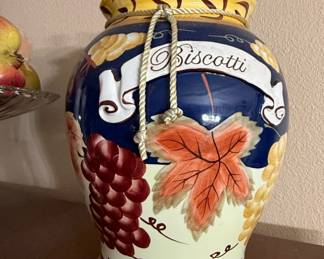 Vintage Nonnis Biscotti Jar
