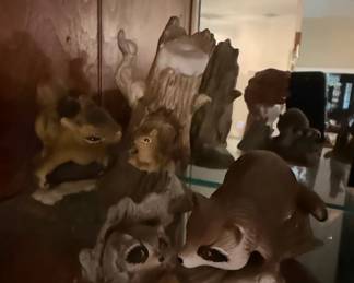 Masterpiece Porcelain by HOMCO Woodland Animal Figurines