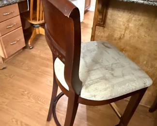 Traditional Wood Counter Stool