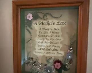 A Mothers Love Framed Floral Art