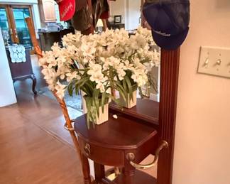 Vintage Pulaski Mirrored Hall Tree