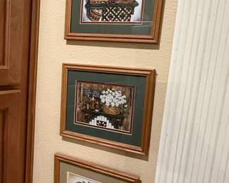 Set of Three Laurie Korsgaden CountryStyle Decorative Prints