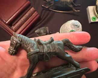 Vintage Durham Industries DieCast Rocking Horse Pencil Sharpener