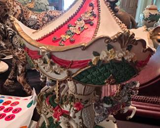 Heritage House Winter Wonderland Carousel Music Box