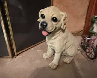 Cast Resin Puppy Figurine