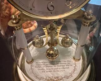 Angelus Anniversary Clock with Wedding Inscription second image