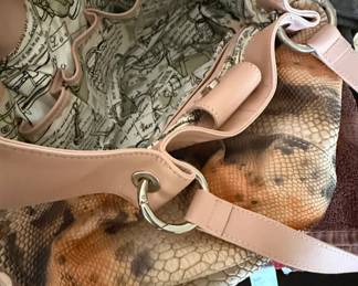 Betsey Johnson Kitsch Snake Print Hobo Bag