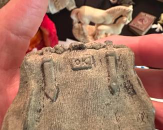 Antique Cast Iron Doorstop  Kittens in Basket third image