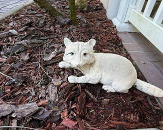 Cast Stone Garden Raccoon Statue