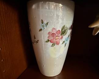 Vintage Takahashi ChoCho Iridescent Floral Vase