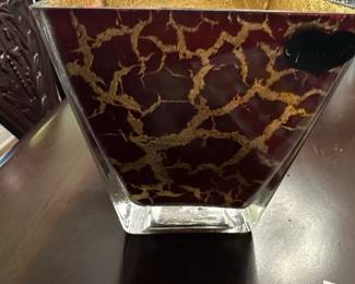 Valentino Art Glass Vase