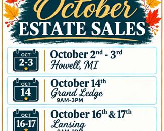 October Estate Sales