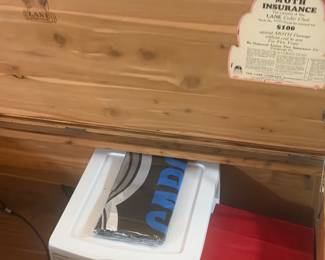 Interior or cedar chest.