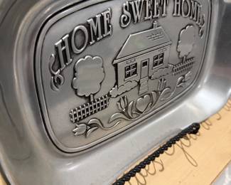Pewter Wilton decorative plate 