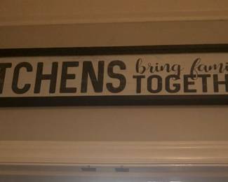 Framed kitchen sign $5