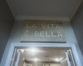 Kitchen large canvas sign $5