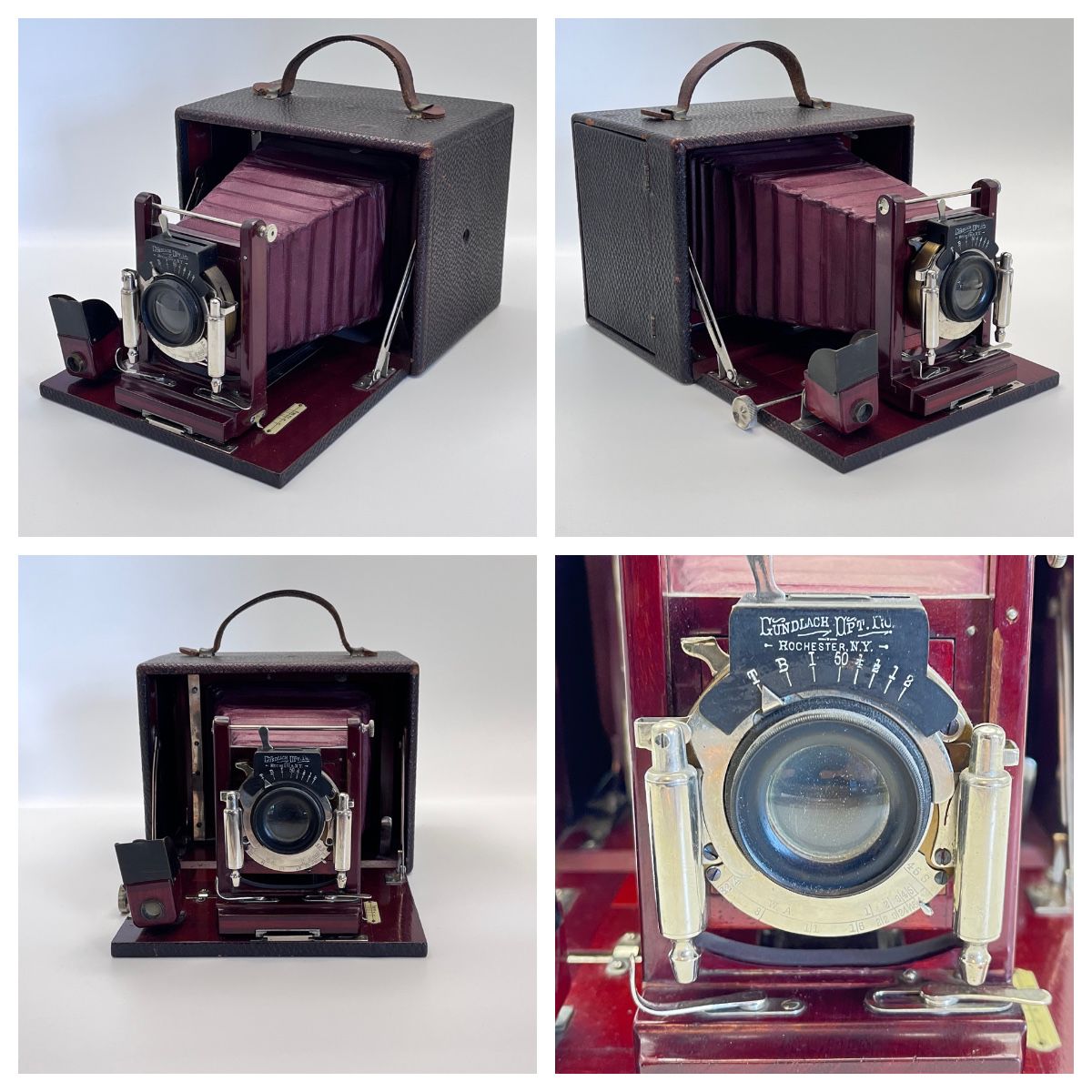 Gundlach Korona folding large-format plate camera (late 1890s-early 1900s)