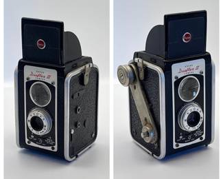 Kodak Duaflex III twin-lens reflex-style box camera. Has 72mm lens.