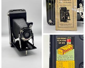Kodak Six-16 camera (1930-31) with case