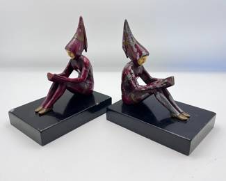 J. B. Hirsch Art Deco pixie girl bookends