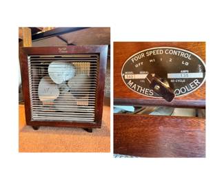 Vintage Mathes Cooler 4-speed fan