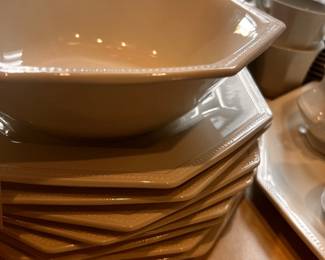 English White China Service for 8 & Serving pcs