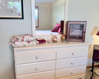 Wood Dresser w/Mirror