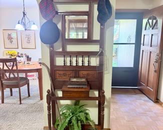 79” height x  28.5  width / Hall Tree