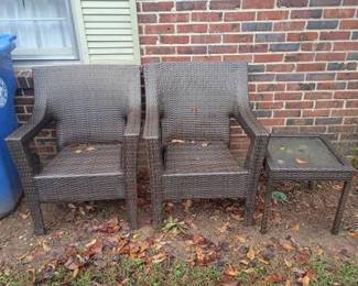 Wicker chairs