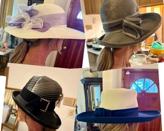 Large collection of beautiful women's hats for church/dress occassions 