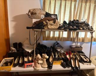 Tons of great shoes and purses to pick from (this is only a small selection)