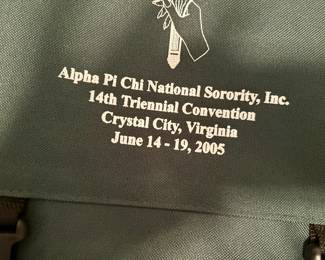 Numerous items from the Alpha Pi Chi National Sorority