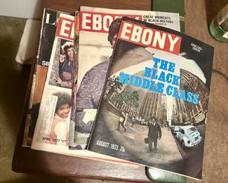 Large collection of vintage Ebony magazines 