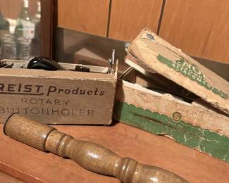 Vintage Rotary Button Holer 