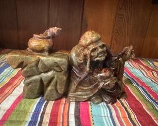 Earthen Colored Jade Sculpture - small