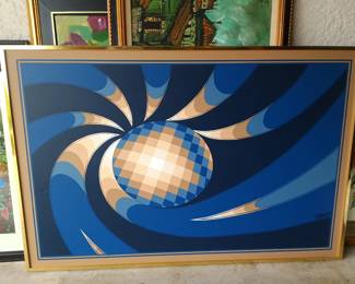 Letterman Abstract Painting 