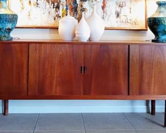 Teak Credenza  by  Aksel Madsen & Ejner Larsen  for Næstved Møbelfabrik Denmark