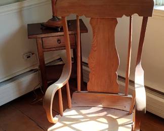 Wooden rocking chair