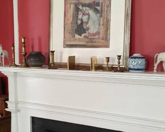 Brass framed picture