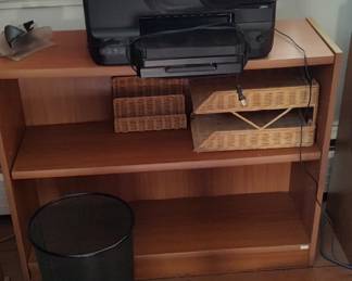 Bookcase, printer