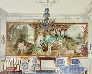 Original watercolor by Delores “Dee” Smith Humble, Louisiana, 1939-2026