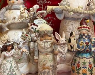 Jim Shore Christmas figurines. 